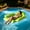 green, variant on Pool Floats for Adults Mesh Bottom, Water Hammock Pool Lounger 4 Tube Support, Inflatable Pool Floats Portable Fruit Pattern Mat Chair Bed