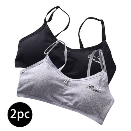 Juslio Minimizer Bras for Women 2PC Padded Comfortable Solid Vest Breasted Bra