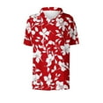 thumbnail image 5 of JURANMO Womens Funny Hawaiian Palm Tree Shirts Casual Button Down Beach Summer Short Sleeve Shirt Fashion Tropical Beach Tops Red XXL Sales of The Day, 5 of 6