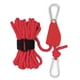 thumbnail image 1 of Sujetador De Cuerda Tensor de polea de 4 mm y 4 m, hebilla fija de cuerda de viento de tienda de nailon reflectante (rojo), 1 of 9