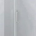 thumbnail image 2 of Genius Frameless Shower Door Plus W 57'' - 61'' × H 76'' Side Panel in Brushed Nickel Premium Hardware Finish, Low Iron Tempered Glass Included( 57 1/4'' ), 2 of 6