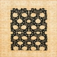 thumbnail image 1 of Ahgly Company Indoor Square Abstract Mustard Yellow Oriental Area Rugs, 8' Square, 1 of 6