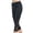 Black, variant on Women's High Waisted Yoga Capris Mesh Breathable Athletic Running Capri Leggings Size M