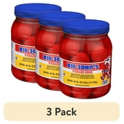 (3 pack) Big John's Ready to Eat Pickled Eggs 40oz Jar, Contains Eggs