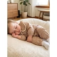 thumbnail image 5 of Loicainy Infant Baby Girl Plaid Romper 3 6 9 12 18 Month Casual Button Down Doll Collar Long Sleeve Infant Jumpsuit, 5 of 7