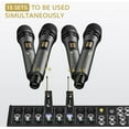 thumbnail image 2 of Wireless Microphones, TONOR UHF Dual Karaoke Microphone System, Microfonos Inalambricos TW320 Grey, 2 of 8