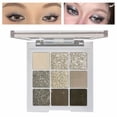 thumbnail image 1 of Eyeshadow Silver Eye Shadow Nine Color Punk Eye Shadow Beads Cement Grey Dark High Cold Makeup 3D Color Makeup Plate, 1 of 9