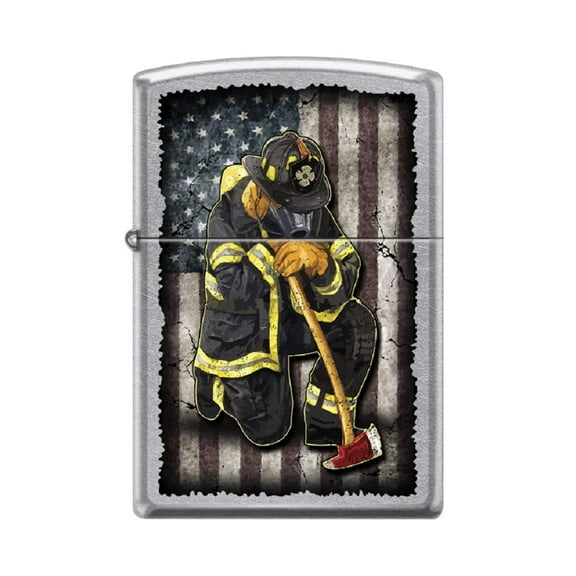 Zippo Lighter-Personalized Custom Message Engraved on Backside Firefighter Fireman Rescue Windproof Lighter (Design #Z6019)
