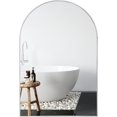 thumbnail image 3 of KOSSMAI Arch Wall Mirror with Metal Frame 24"X36" For Bathroom, Dining Room, Living Room, Entry Silver, 3 of 5