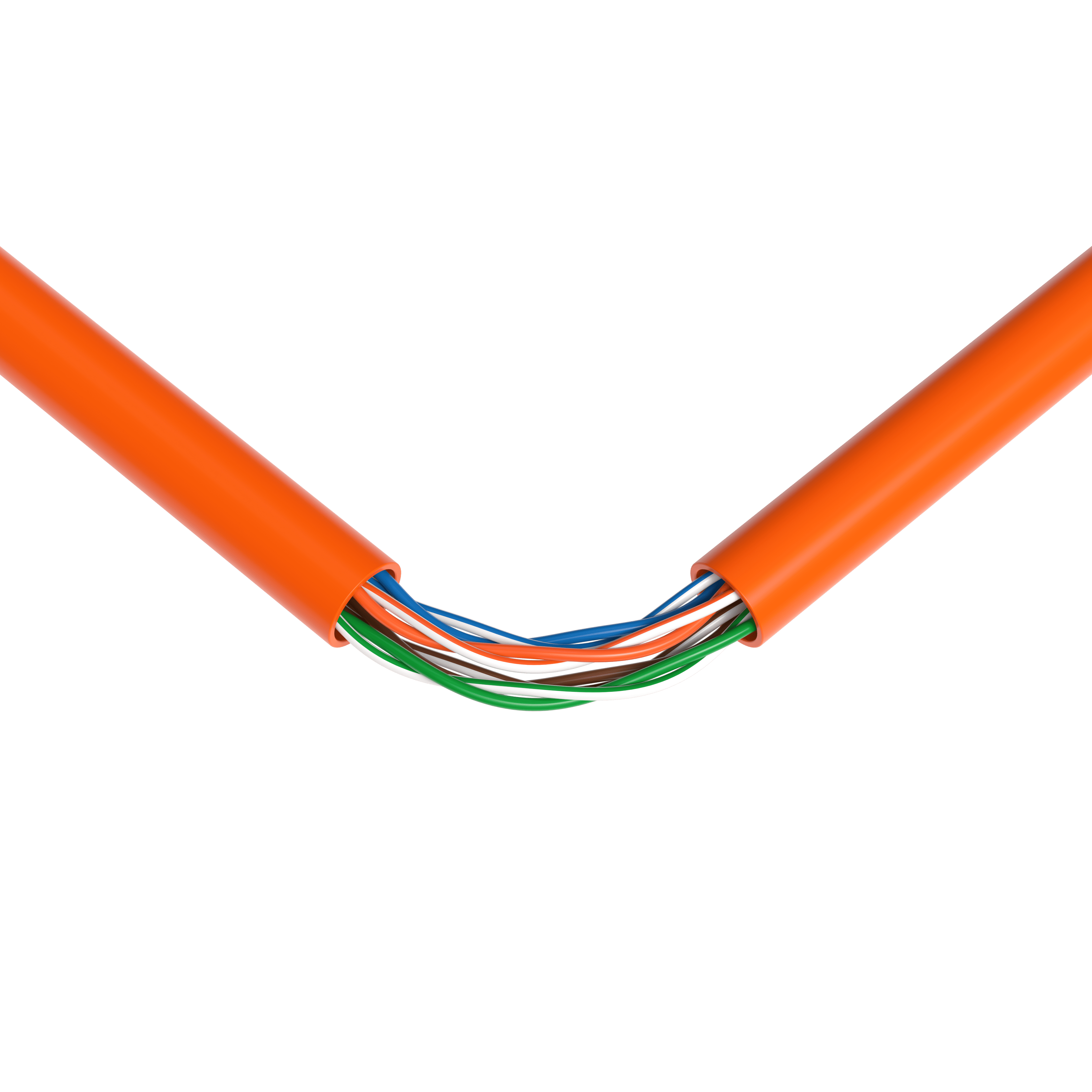 Cables Direct Online 1000ft Cat5e Ethernet Cable – 24AWG Solid CCA, UTP, Unshielded, 350MHz, LAN Network Wire, Pull Box, RJ45 Compatible, Indoor Use, High-Speed Internet, Orange