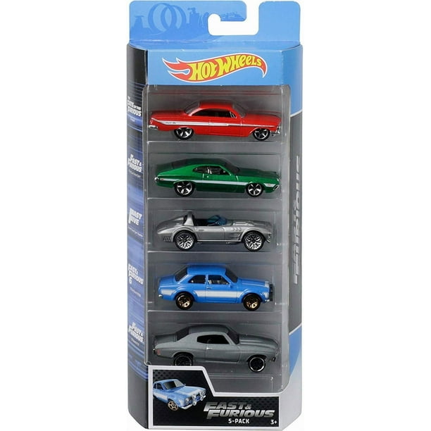 Paquete de 5 vehículos Fast & Furious de Toy Hot Wheels
