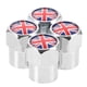 thumbnail image 1 of 4 tapones para válvulas de neumáticos de coche, SUV, camión, accesorios con bandera del Reino Unido., 1 of 5