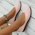 thumbnail image 2 of Sngxgn Women's Flat Shoes Soft Sole Comfort Ballet Flats Casual Walking Shoes Flats Single Shoes(Pink,42), 2 of 7