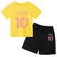 thumbnail image 3 of Nueva camiseta y pantalones cortos con estampado de Messi para niños y adolescentes, conjunto de 2 piezas, ropa de fútbol para niños y niñas, traje deportivo de moda de manga corta de verano, 3 of 5