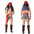 thumbnail image 4 of Edición Limitada De Adultos De Los Hombres Del Caribe Pirata Disfraz Para Halloween Cosplay Party, 4 of 4