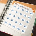 thumbnail image 5 of Real Madrid FC Hala Madrid Heart Shaped Planner Calendar Scrapbook Craft Stickers, 5 of 6