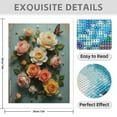 thumbnail image 3 of Diamond Art Kit for Adults, Rose Colorful Print No.977 Diamond Painting for Adults Beginners, 5D DIY Diamond Art Painting Kits, Colorful Diamond Painting Craft for Home Decor 12x16, 3 of 7