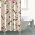 thumbnail image 4 of Waterproof Beautiful Colorful Floral Shower Curtain 72x72 Inch Boho Style Polyester Unique Shower Curtain for Bathroom Hotel Home Decor with 12 Plastic Hooks, 4 of 5