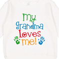 thumbnail image 3 of Inktastic My Grandma Loves Me Toddler Sweatshirt, 3 of 4