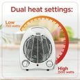 thumbnail image 5 of BLACK+DECKER 1,500-Watt-Max Personal Desktop Heater with Fan Setting, White, BHD101W, 5 of 8