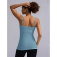 thumbnail image 2 of ANFERRY Maternity Tank Tops with Built in Bra Women Seamless Ribbed Camisole Scoop Neck Adjustable Straps Pregnancy Workout Top, 2 of 10