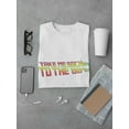 thumbnail image 3 of "Take Me Back To The 80's" Across Chest Red And Yellow Quote Men White T-Shirt, Male Large, 3 of 4