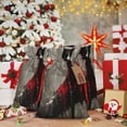 thumbnail image 6 of Naloa Dark Red Hooded Girl Drawstring Christmas Bags, 3D Xmas Gift Bags, Christmas Wrapping Bags, Xmas Goodie Bags, Treat Pouch Bags, Party Favor Bags-Medium, 6 of 9