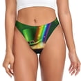 thumbnail image 1 of Fotbe St. Patrick's Day4 Tanga Sin Costuras para Mujer con Estampado – Panties Invisibles, Transpirables y Cómodos para Uso Diario-4X-Large, 1 of 6