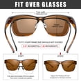 thumbnail image 3 of Gafas de Sol Polarizadas Peekaco UV400 para Usar Sobre Lentes para Hombre y Mujer, 3 of 7