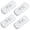 White, variant on On Off Button Switch,4 Pack DPST Control Cord Cable Switch for Bedroom Table Lamp Desk LED Lights Appliances
