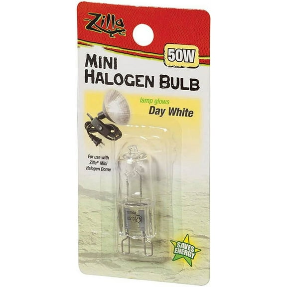 Zilla Mini Halogen Bulb - White [Reptile, Lighting Incandescent] 50W