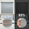 thumbnail image 4 of Yoolax Motorized Sheer Blinds Remote Control Light Filtering Blinds Smart Horizonal Shangri-La Windows Shades(85% Shading Grey,41"W x 72"H), 4 of 6