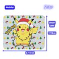 thumbnail image 3 of Mouse pad, Taza 11 Oz y Posavaso SVART diseño Pokemon Pikachu Feliz navidad MD4, 3 of 5