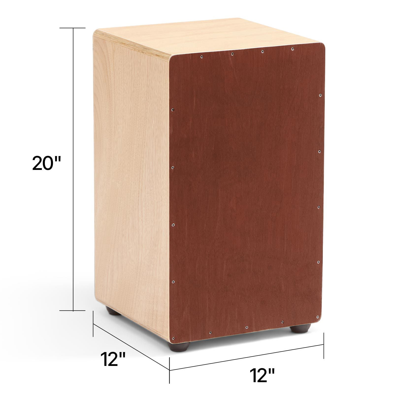 Large Cajon Box Drum Wooden Birchwood Percussion Instrument with Snare Wires