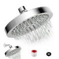 thumbnail image 1 of Zootealy Pomme de Douche Haute Pression 6 Pouces G1/2 Pomme de Douche Pluie Réglable Pomme de Douche de Salle de Bain Jet Pomme de Douche Chrome Poli Bain Pluie Pomme de Douche Ronde Remplacement, 1 of 6