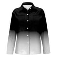 thumbnail image 4 of yunLCZ Women's Button Down Shirt Women's Long Sleeved Printed Button Down Shirt, 4 of 4