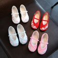 thumbnail image 2 of Zapatos bordados Hanfu, zapatos de tela para niños, zapatos de baile, zapatos bordados de traje tradicional de estilo étnico, zapatos para niños, zapatos de actuación, 2 of 6