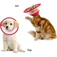 thumbnail image 4 of Collar de recuperación para gato rojo, cómodo Collar protector para gato, cono ajustable, antimordida, plástico suave, transparente, 1 Uds. Sincero Electrónica, 4 of 5
