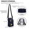 thumbnail image 6 of HELLHERO Horse Silhouettes Small Crossbody Purse Polyester with Zipper for Outdoor Holiday Travel, 6 of 7
