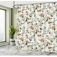thumbnail image 4 of Ambesonne Floral Shower Curtain, Shabby Blooms Nature Spring, 69"Wx75"L, Olive Green, 4 of 4
