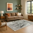 thumbnail image 7 of Addison Rugs Mayfield Premium Machine Washable Transitional Abstract Pewter Rectangle Rug, 10' x 14', 7 of 7