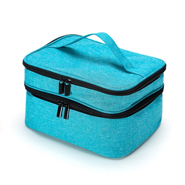 Sac de Rangement pour Vernis à Ongles Organisateur de Boîte de Rangement Portable de 30 Bouteilles