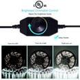 thumbnail image 2 of JUNWEN 20ft White Led Strip Lights, Flexible SMD2835 Led Ribbon Lights 12V Dimmable Strip Lighting Plug in Indoor Led Tape Light Cuttable Led Strip Lights for Bedroom Christmas Kitchen Cabinet Mirror, 2 of 6