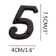 thumbnail image 1 of Creative Wrought Iron House Numbers Letters Decorative Sign for Outdoor Garden Door Mailbox Address Plaque Rustic Industrial Style, 1 of 3