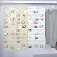 thumbnail image 2 of Topboutique 80 Pocket Double Sided Hanging Jewelry Organizer Storage Bag, Black, 2 of 8