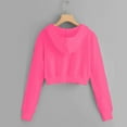 Crop Jackets Zip Up Womens Cute Workout Hoodie Long Sleeve Cropped