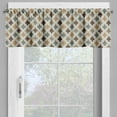 thumbnail image 2 of Ambesonne Geometric Valance Pack of 2, Eastern Look Mosaic Tile, 54"X12", Tan Brown Sage Green, 2 of 5