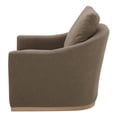 thumbnail image 3 of Moe's Home Collection Linden Polyester Fabric Swivel Accent Chair in Soft Taupe, 3 of 4