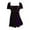 Black/Purple, variant on Dare To Wear Victorian Gothic Boho Women's Gemini Princess S/S Corset Top S - 5x