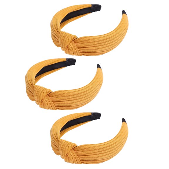 Headbands for Women Knotted Headband Workout Hairbands Top Knot Head Bands for Girls Fall Fashion Hair Accessories 3 Pack
